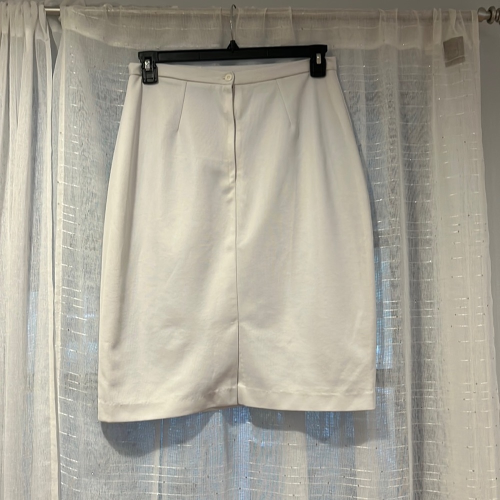 Custom skirt, color, white